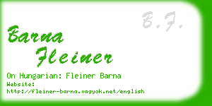 barna fleiner business card